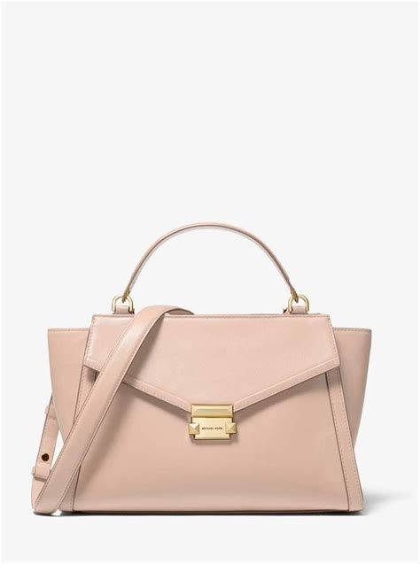 michael kors whitney large leather satchel|Michael Michael Kors Whitney Large Leather Satchel .